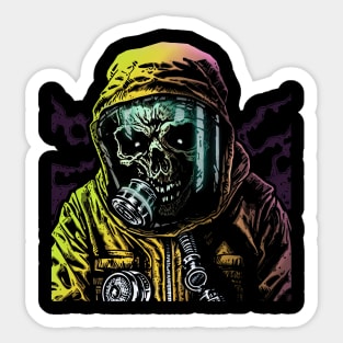 Hazmat Carl (For Dark Background) Sticker